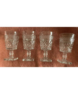 Vintage Imperial CAPE COD Long Stem Water Glasses Square Foot Clear Set ... - £23.22 GBP