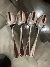 4 Oneida FLIGHT RELIANCE Teaspoons 6&quot; Stainless Flatware 2 Labeled USA - £14.00 GBP