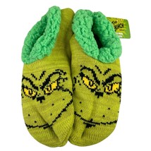 Dr. Seuss The Grinch Womens Slippers Socks Size 9-11 Gift New - £15.23 GBP