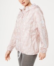 Columbia Womens Activewear Printed Hooded Windbreaker, X-Small, Mineral Pink - £85.21 GBP