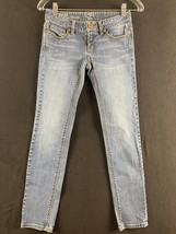 Ann Taylor Loft Women&#39;s Modern Skinny Distressed Fade Blue Jeans Size 24... - $9.50