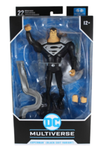 McFarlane DC Multiverse Animated Series Black Suit Variant Superman Figure - £18.16 GBP