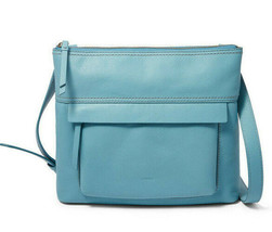 Fossil Aida Crossbody Caribbean Blue Leather Handbag Bag SBH2011981 NWT $198 FS - £78.28 GBP