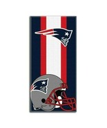 NFL New England Patriots Beach Towel 30x60 - Vertical Stripes - £10.97 GBP