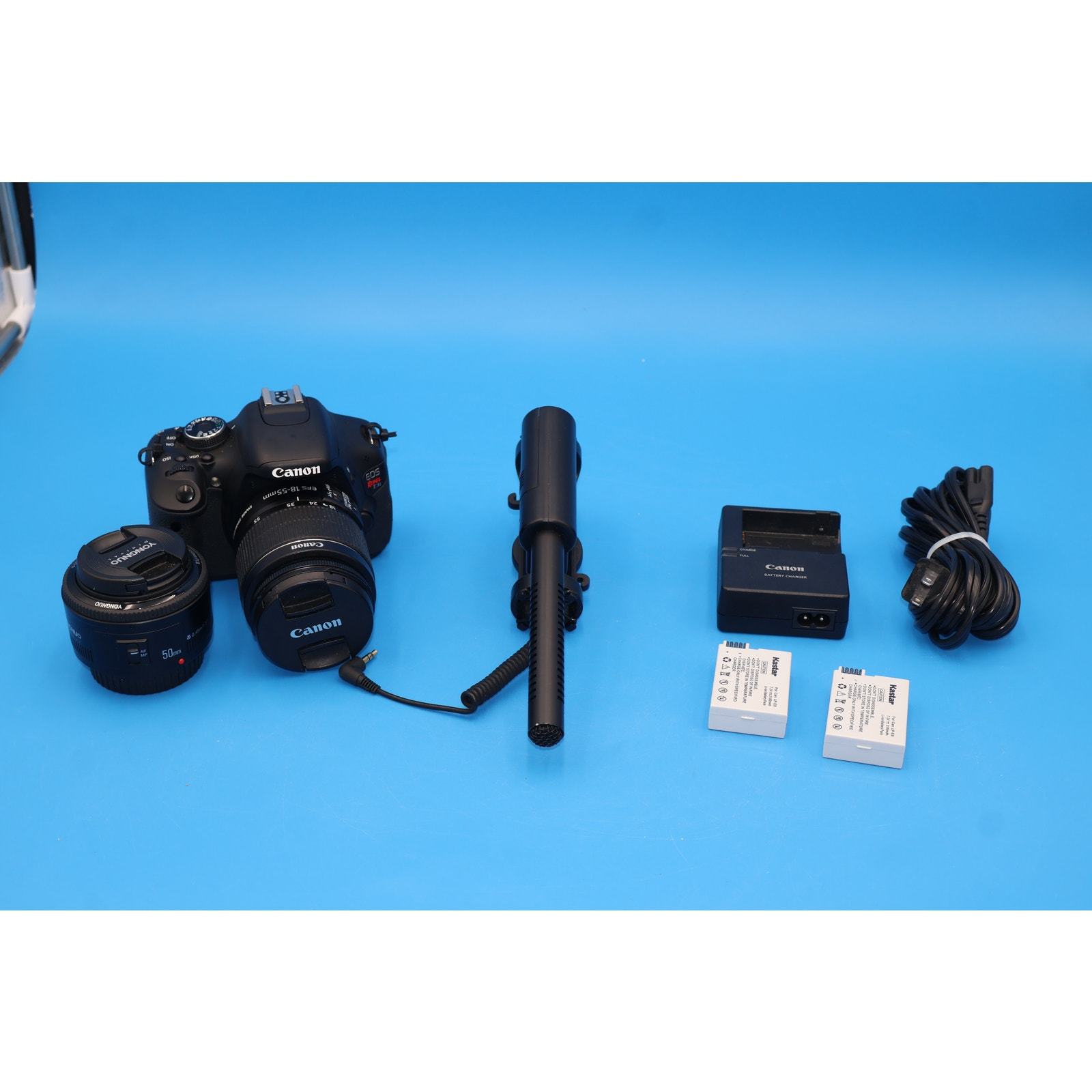 Canon Rebel T3i Digital SLR Camera, 18mp, with 18-55mm and 50mm Lenses - $199.99
