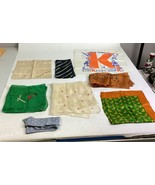 Lot Of 8 Handkerchiefs/Bandanas - Some Silk - NY #1 Hanky - $313.71 MXN
