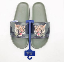 Polo Ralph Lauren Tiger Men sz 10, 12, Cayson CAMO Slide Sandals NEW - £60.14 GBP