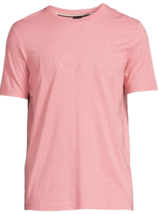 Hugo Boss Men&#39;s  Pink Logo Cotton Regular Fit T-Shirt Size 2XL - £48.16 GBP
