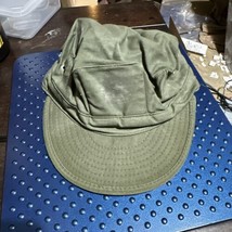 Vietnam Era USMC OG 107 Utility Cap Hat Cotton Sateen Size X Small - $22.76