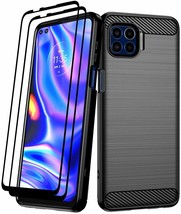 For Moto One 5G/5G UW/G 5G Plus Case+Tempered Glass Thin Shockproof TPU Bumper - £22.82 GBP