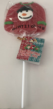 New Christmas Snowman Hard Candy Stocking Lollipop- RARE- SHIPS N 24 HRS - $8.79