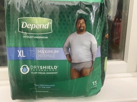 Depend FIT-FLEX Incontinence Underwear for Men XL - £8.19 GBP