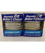 Lot Of 2 1994 Vtg Reynolds Baker’s Choice Mini Size Foil Midget Bake Cup... - €21,12 EUR