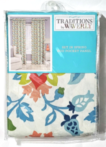 Traditions By Waverly Set In Spring Rod Pocket Panel Capri 52x84in - £39.17 GBP