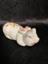 Avon Vintage Potpourri Ceramic Pig Floral Hand Painted Sachet 1978 - £15.03 GBP