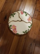 Vintage Franciscan Earthenware Desert Rose Divided Grill Plate Made in USA 11&quot; - £28.74 GBP