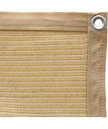 Shatex 90% Shade Fabric Sun Shade Cloth 12’ x 20’ Wheat Taped Edge with ... - $185.03 CAD