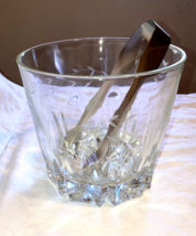 Ice Bucket Princess House Cut Crystal Etched  5.5&quot; Vintage Mid Century 1960 - $22.89