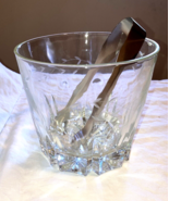 Ice Bucket Princess House Cut Crystal Etched  5.5&quot; Vintage Mid Century 1960 - $420.50 MXN