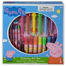 Peppa Pig Coloring Art &amp; Activity &amp; Accessories Set in Box, Hours of fun - $6.79