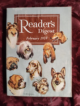 Readers Digest February 1959 Alcoholism Edward R. Murrow TV Arthur C Clarke Dogs - £6.37 GBP
