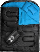 Mereza Double Sleeping Bag For Men&#39;S Xl Queen Size Camping Sleeping Bag With - £56.40 GBP