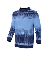 ACM- Men&#39;s Crewneck Pullover Sweater Unisex Fair Isle Long Sleeve Knitte... - $36.99