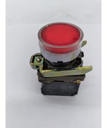  Telemecanique L01-32 Red Illuminated Push-Button w/ZBV-6 Block  - $318.81 MXN
