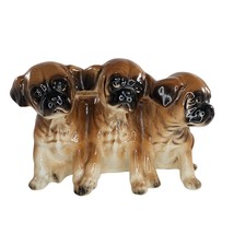 Vintage Enesco Boxer Puppies Dog Planter E8470 - £23.91 GBP