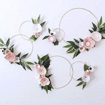 Metal Dream Catcher Wind Chimes Golden Floral Big Circle - $3.15 CAD+