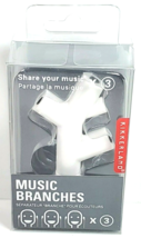 Kikkerland 3-Port 3.5mm Music Branches Splitter Share With Friends Brand... - £6.97 GBP