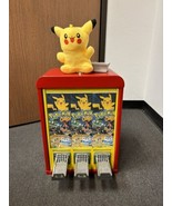 Red Pokémon Card Sticker Vending Machine 3 Column 50 Cent (No Keys) Working - £231.98 GBP