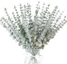 Zifty 36 Pcs. Artificial Eucalyptus Leaves, Eucalyptus Stems, And Faux Greenery - £23.94 GBP