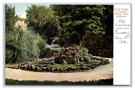 Garden at Cawston Ostrich Farm Pasadena California CA UNP UDB Postcard M17 - £2.33 GBP