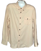 Porter Ash Men&#39;s Beige Blouse Cotton Cashmere Casual Shirt Size XL - £25.48 GBP