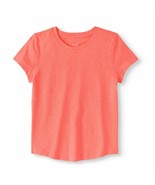 Wonder Nation Girls Essential T Shirt LARGE PLUS (10-12) Peach Fade Resi... - €8,43 EUR