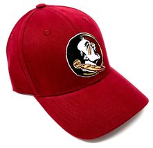 National Cap Florida State MVP Mascot Logo Garnet Curved Bill Adjustable Hat - £19.99 GBP