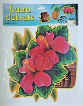 1985 Beistle Luau Cutouts 4-12" Set Of Four New In Packaging - $12.99