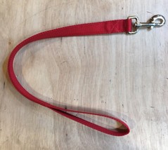 Traffic Leash 2 Ft 1&quot; Double Ply Red Nylon Webbing Made in USA Heavy Dut... - €22,09 EUR