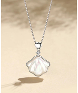 YIMIDA Ladies Necklace High-end Fan-shaped Necklace Jewelry Pendant - £11.87 GBP
