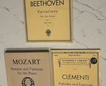 Lot3 Unique Classical Piano Sheet Music Books Slightly Advanced Solo MOZART - $31.50