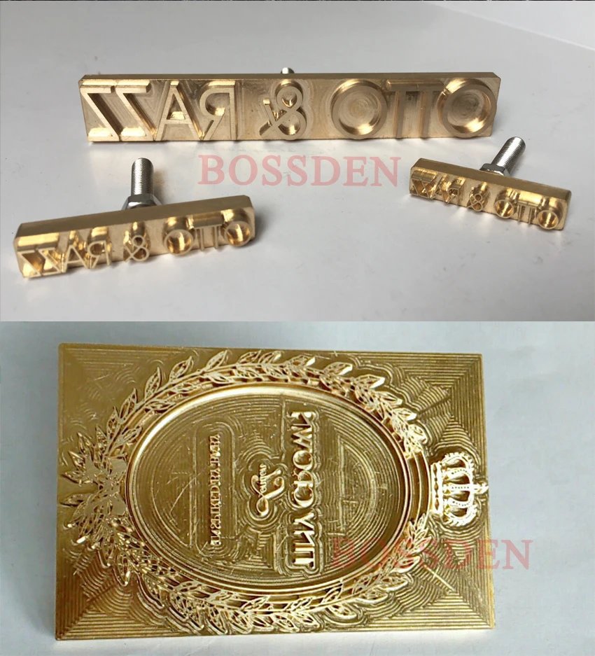 BOSSDEN  ss ing  Mould  Leather Stamp Custom Logo Design Cake Bread Clic... - $272.22