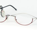 Vintage GRANT 2316 G64 SILVER-GREY / RED EYEGLASSES GLASSES FRAME 42-24-... - $86.36
