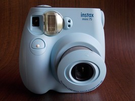 Fujifilm Instax Mini 75 Compact Instant Film Camera Light Blue - TESTED - £18.87 GBP