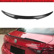 Real Carbon Fiber Trunk Spoiler Wing 2017-2022 Alfa Romeo Giulia Quadrifoglio - £110.27 GBP