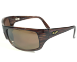 Maui Jim Occhiali da Sole MJ202-10 Peahi Marrone Legno Grano Montatura C... - £181.90 GBP