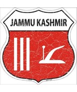 Jammu Kashmir Country Flag Highway Shield Metal Sign - £22.34 GBP