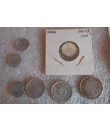 Japan- Lot of 15 Old Coins, incl. Bronze 1 Sen and Silver 50 Sen, Foreig... - $67.95