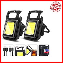 2-Pack COB Keychain Flashlight: Compact 800 Lumens EDC Work Light with M... - $334.79 MXN