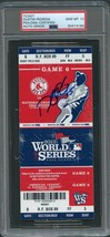 Dustin Pedroia 2013 WORLD SERIES Game 6 Signed Ticket PSA Slabbed Auto Grade 10 - £549.30 GBP